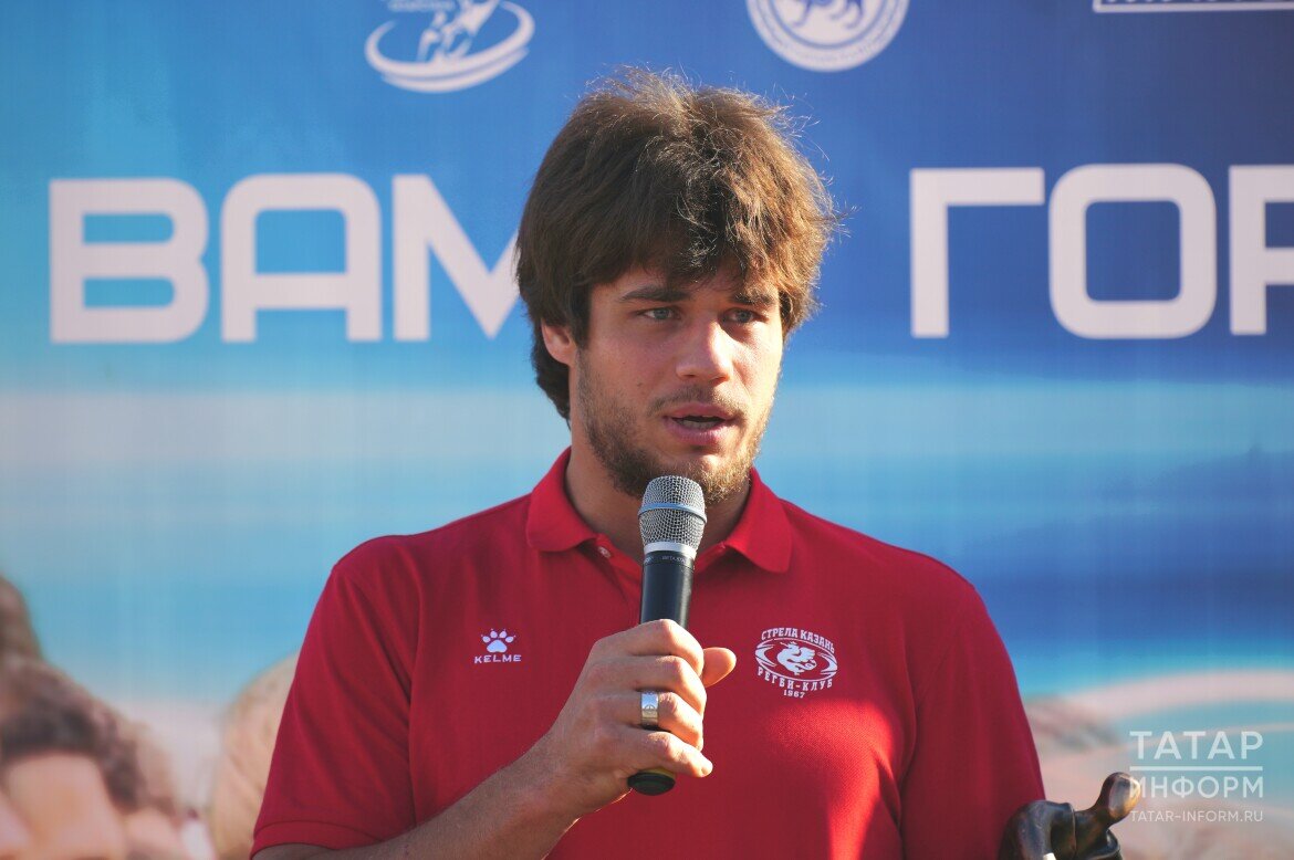 ​Герман Давыдов: «Перед нами стоят еще большие задачи. Теперь надо выиграть чемпионат». Фото: © Владимир Васильев / «Татар-информ»