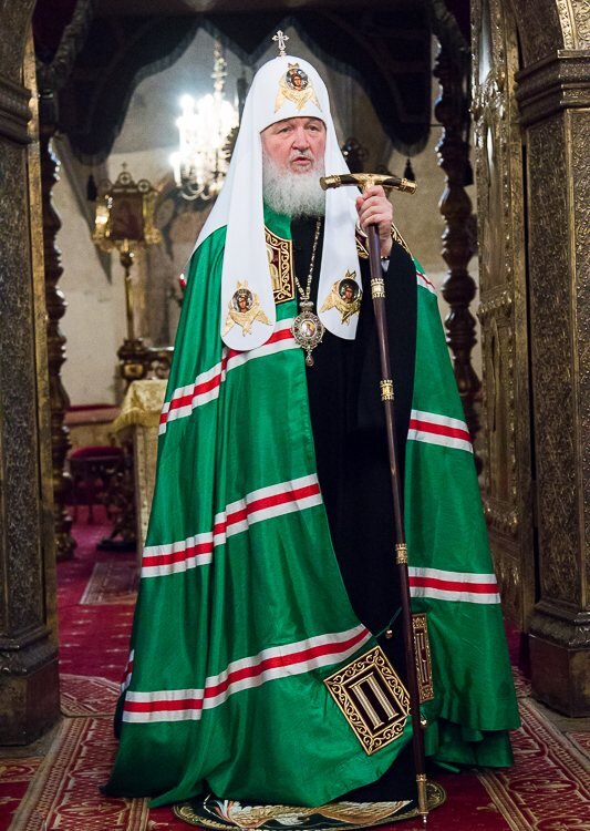 зелёное исламское одеяние Патриарха