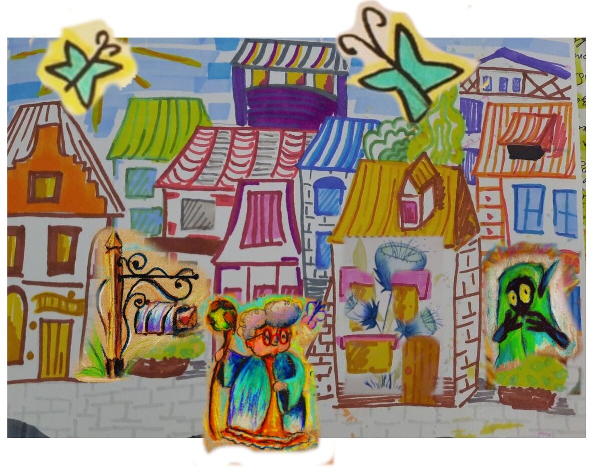 Дом бабки Анюты тоже очень легко отыскать. Она живет по адресу: "Мавковая долина, домик с голубой крышей"