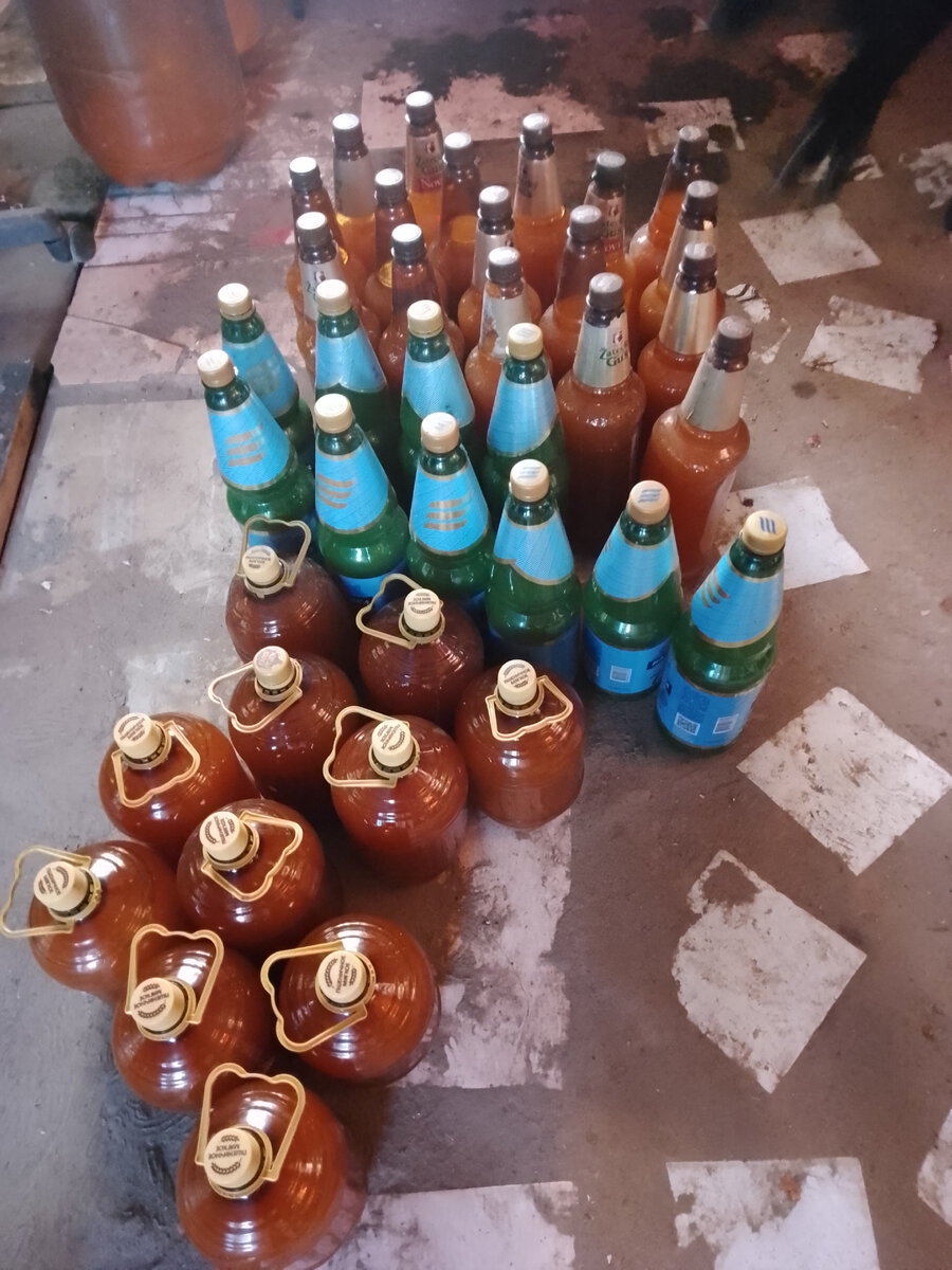 Конечный результат из 9кг ячменя.