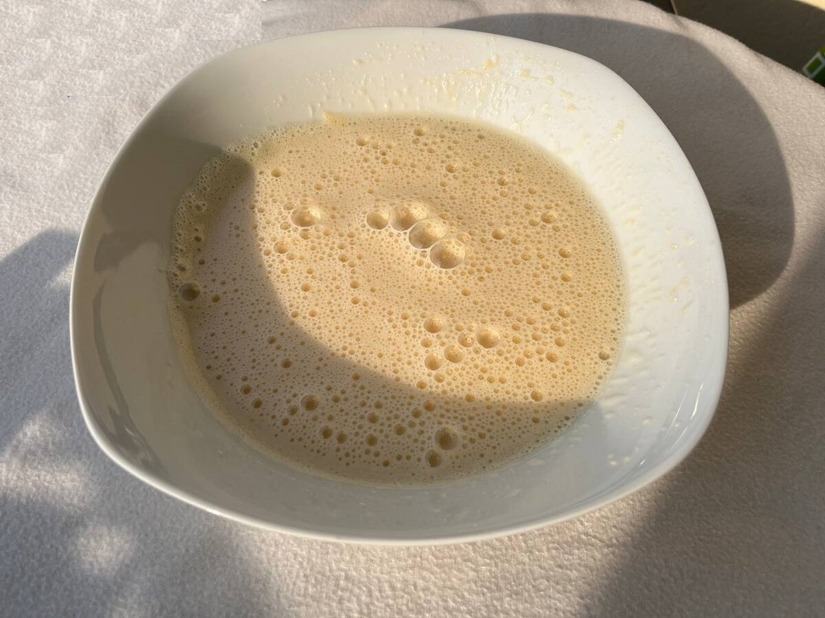 Яйца взбитые с сахаром