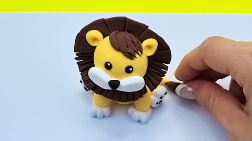 BAMBA | КАК СЛЕПИТЬ ЛЬВА ИЗ ВОЗДУШНОГО ПЛАСТИЛИНА? ЛЕПИМ ЛЬВА ИЗ ...