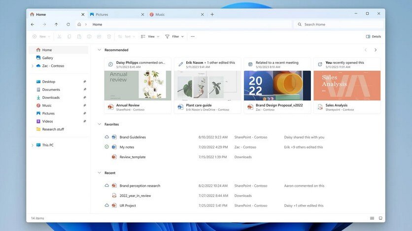    Обновлённый «Проводник» в Windows 11 23H2