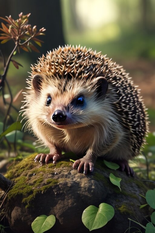 Ёж на камне