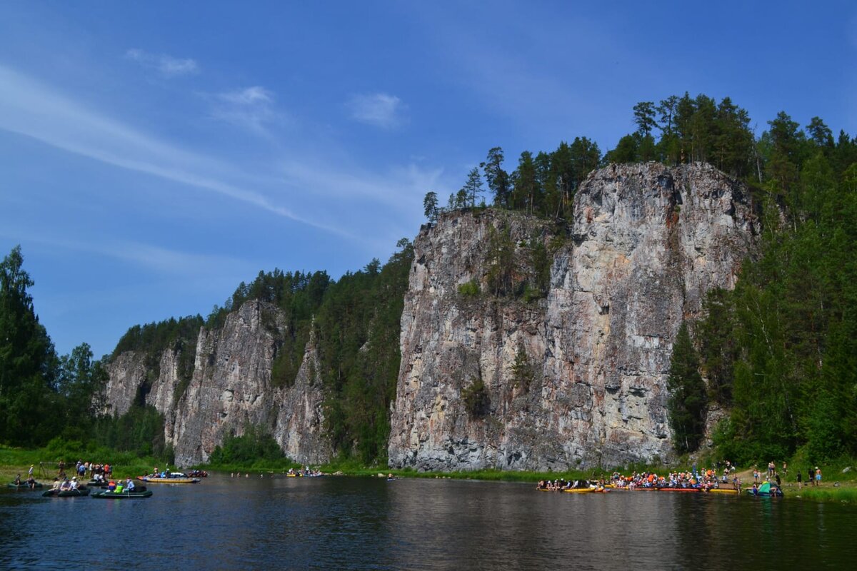 Река Чусовая камень Олений