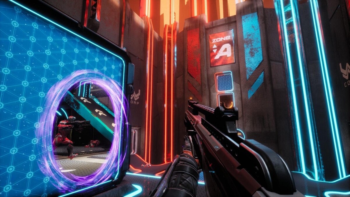 Скриншот из игры SPLITGATE (2019)
