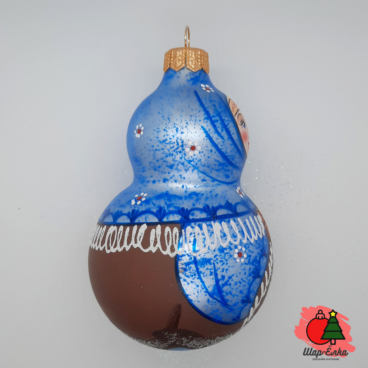 Ёлочная игрушка "Русская красавица" (Винтажный шар)
