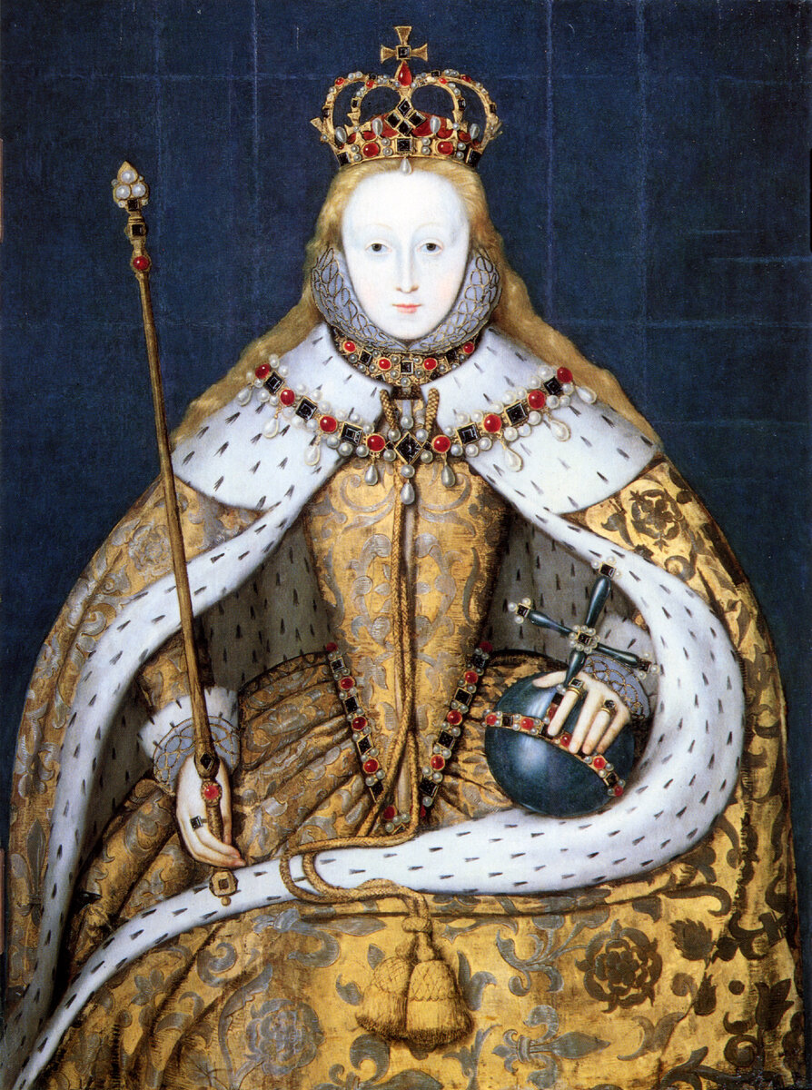 Queen Elizabeth I (copy after an original of c.1559). Национальная портретная галерея (Лондон)