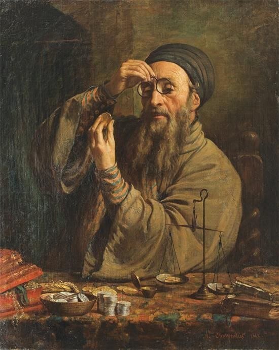 «Еврей-ростовщик». Огюст Шарпантье. 1842 г.