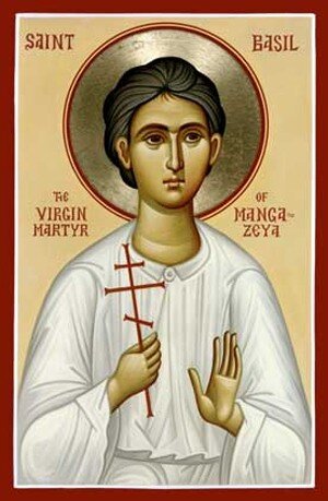 «Блаженного Василия почтим, его же Христос Бог мученическим венцем венчал на небеси!». Источник: https://monasterium.ru/monastyri/svyatie/muchenik-vasiliy-mangazeyskiy-chudotvorets/?from_monastery=33189#gallery-4