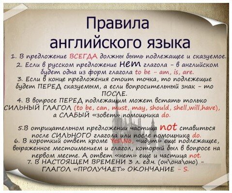 Нас интересует сейчас правило № 1