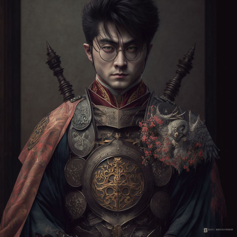 Гарри Поттер. Нейросеть: Midjourney. Пользователь: u/cassien-crombez.