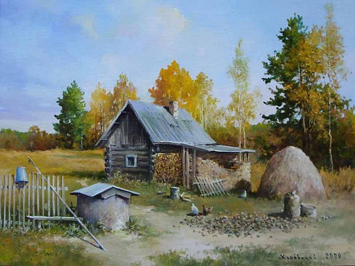 Владимир Краевский. Осень. Уборка картофелял