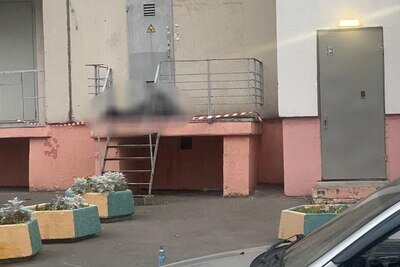    Место падения ребенка в Москве © Telegram-канал Прокуратуры Москвы