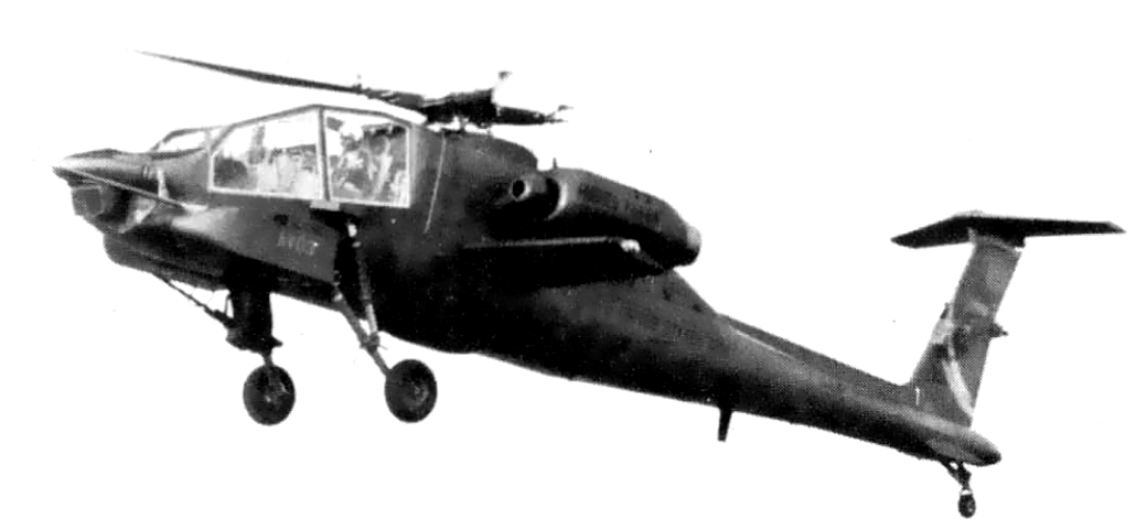 Опытный YAH-64 во время конкурсного отбора. Развитием этой машины станет тот самый "Апач"