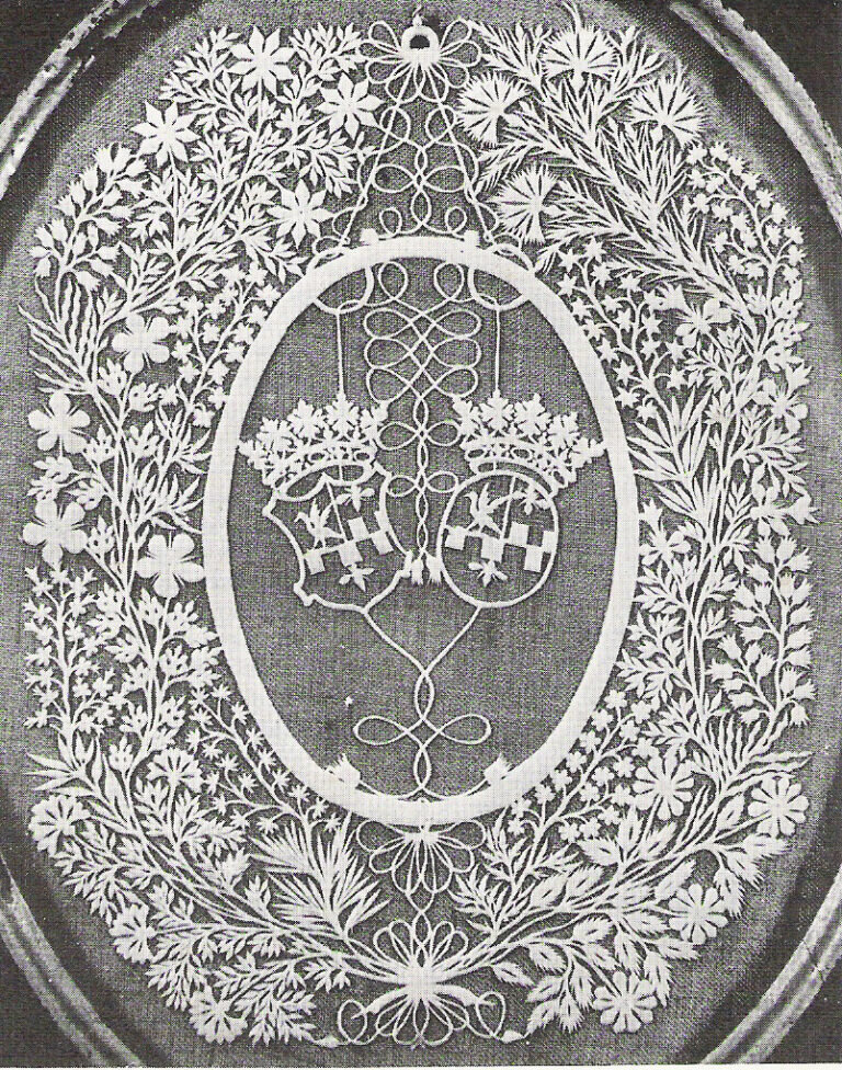 Отто ван Вурст. Вырезка с гербами Van Kinschot-Van Kinschot (Делфт). Частная коллекция 12,5 х 9,5 см