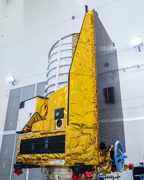 Телескоп «Евклид» размещен на разгонном блоке ракеты Falcon 9, запустившей его в космосФото: © SpaceX