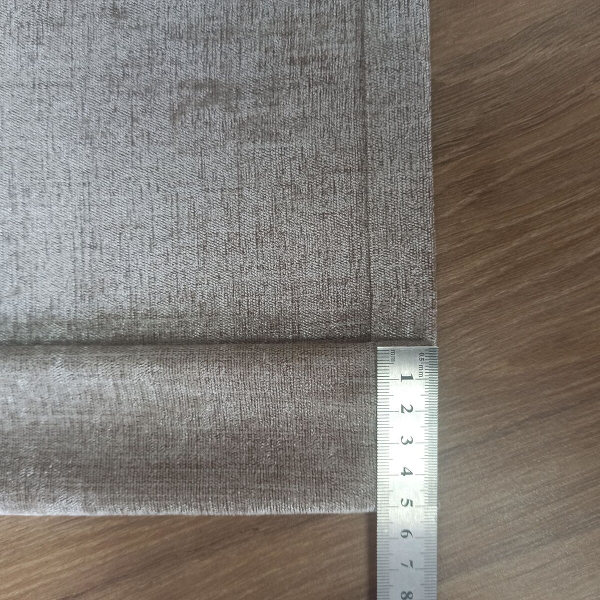 стандартная подгибка низа портьер 5+5 