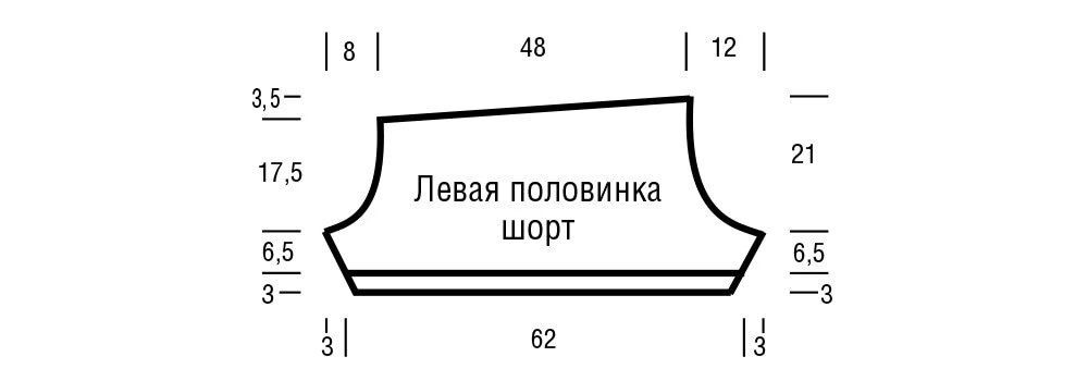 Женские шорты спицами схемы