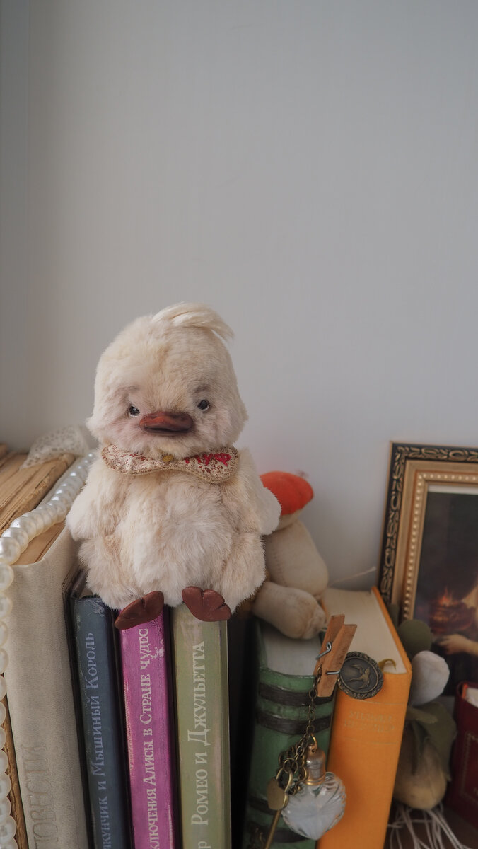 Имя: Утёнок Пуф 
День рождения: 15 июля.
Рост: 11 см. сидя
Стоимость 4700.
Особенность: Гнущиеся пальчики.