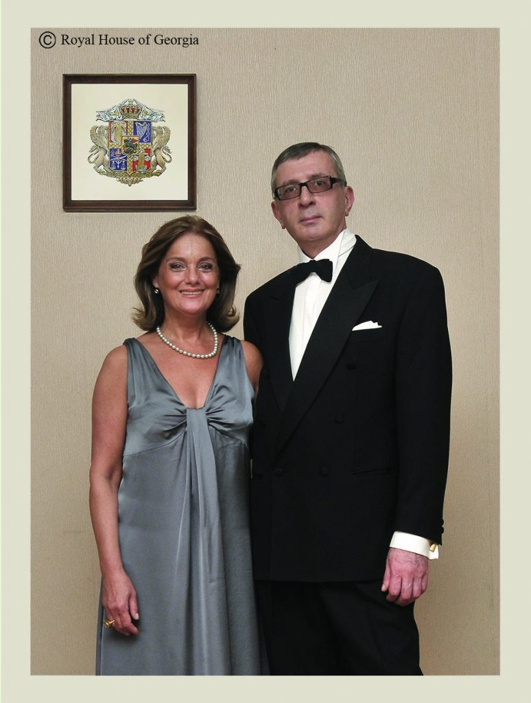 Е.Ц.В Нугзар Багратион-Грузинский, со своей супругой Лейлой Багратион-Грузинской