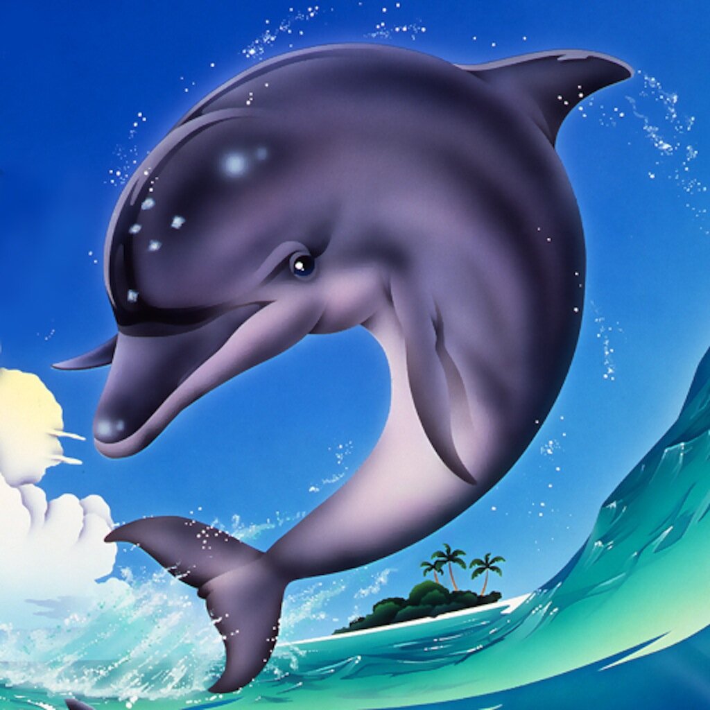 Иллюстрация к компьютерной игре "Ecco the dolphin" для SEGA