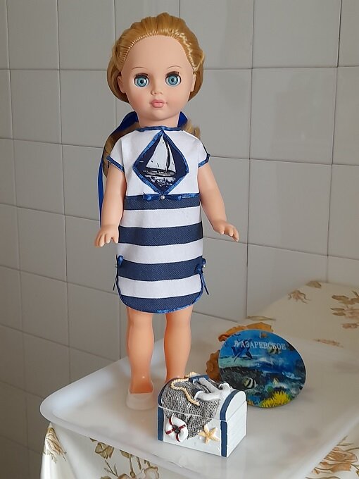 Платье-туника для пляжного отдыха "Зов волны". Июль, 2023. 