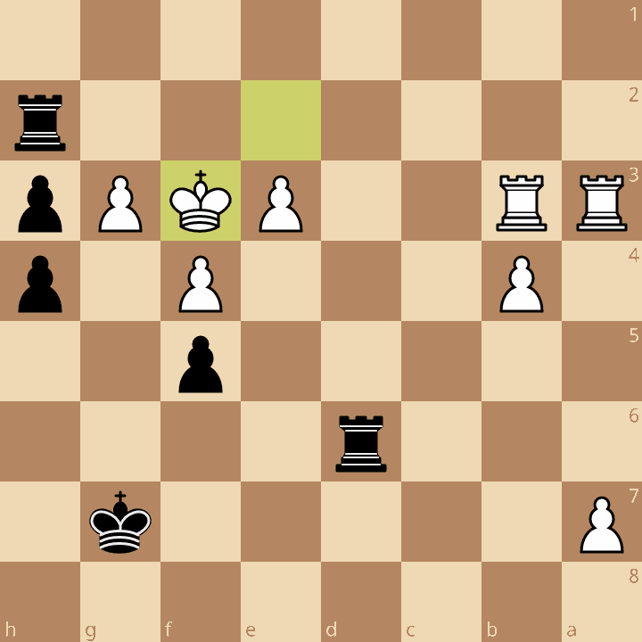 Ход чёрных. Мат в 3 хода