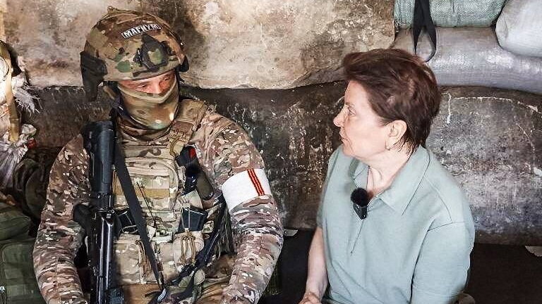    Наталья Комарова встретилась на Донбассе с военнослужащими из Югры