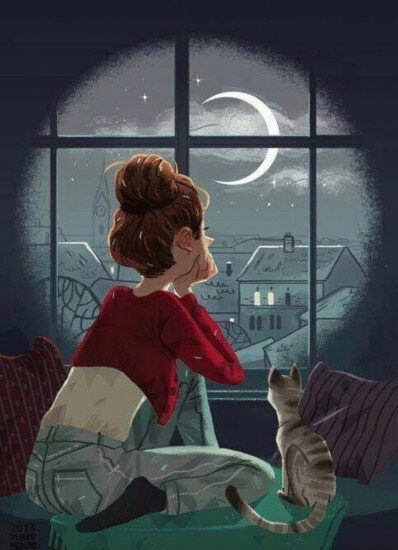 Ночь, один на один с собой. / Яндекс картинки