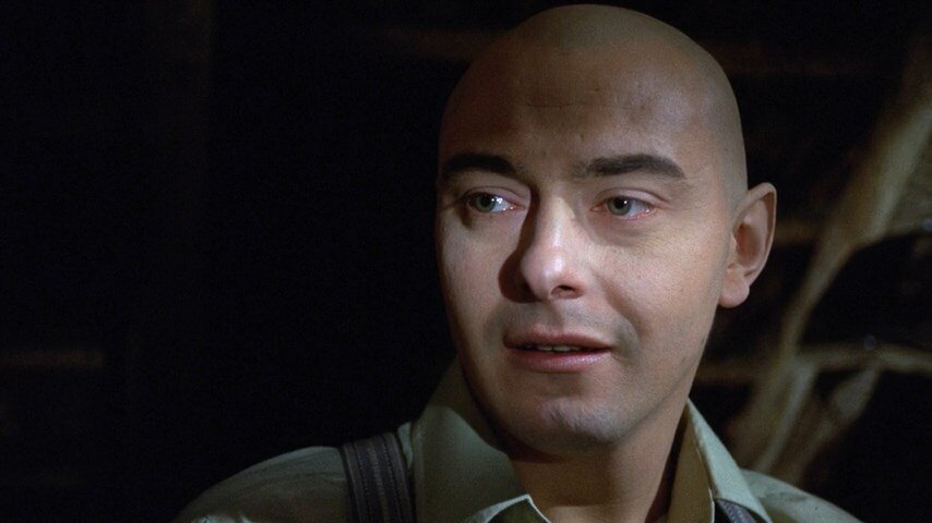 Рааб не стал заморачиваться с тем, чтобы добиться портретного сходства со своим персонажем. Он, скорее, больше напоминает графа Орлока из «Носферату»