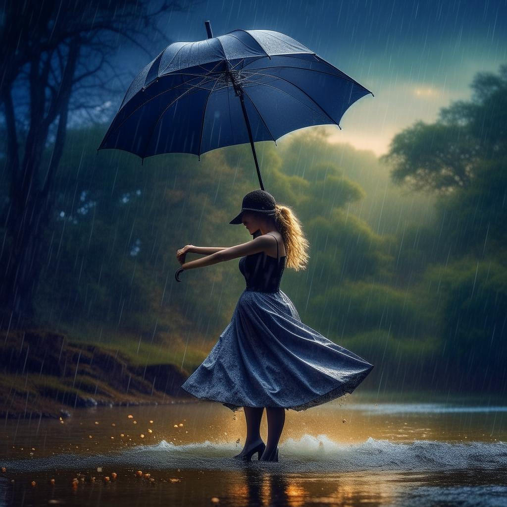 Я пою под дождем. Про дождик ладно.