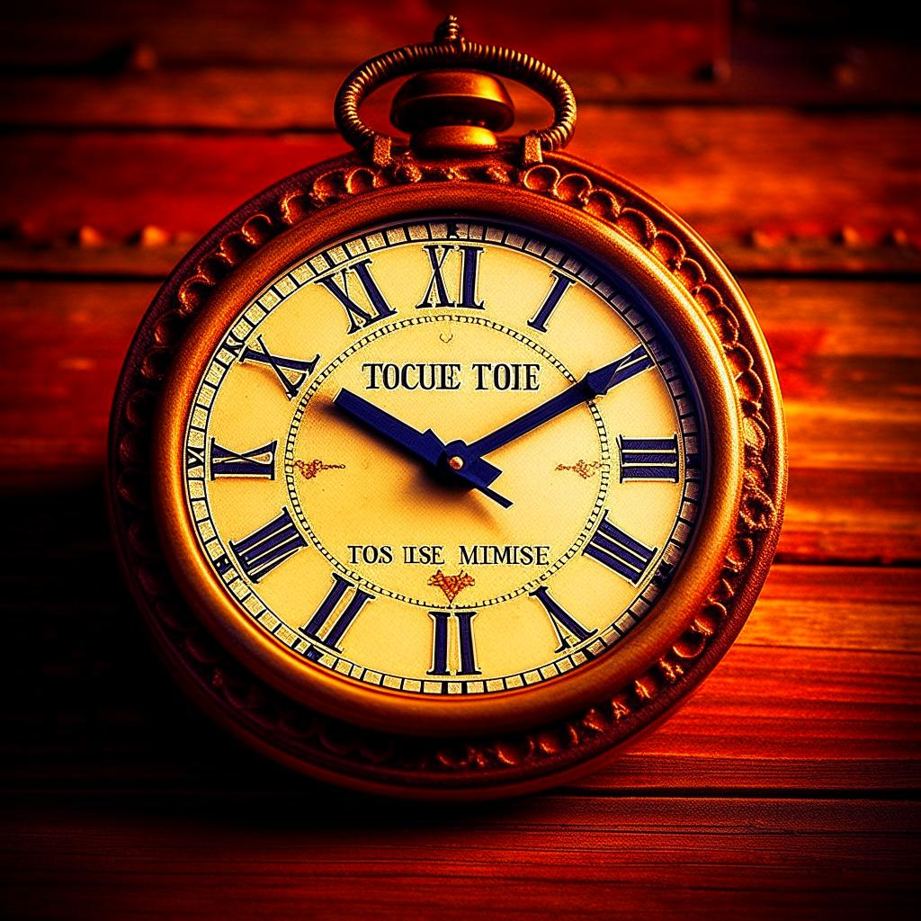 Время требует бережного отношения.