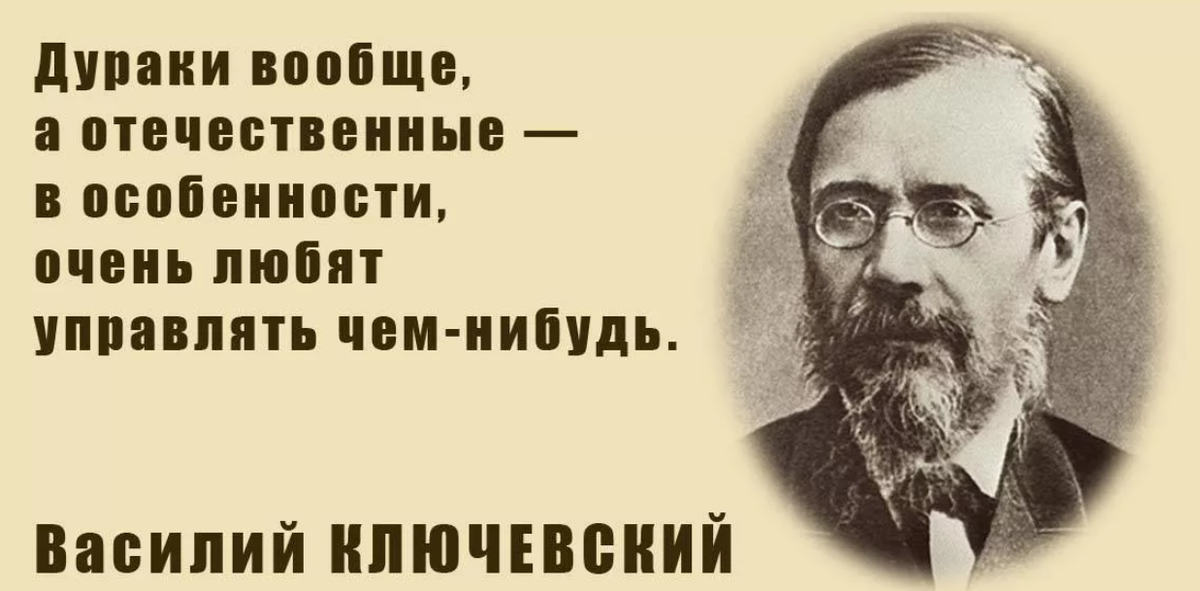 Она любила руководить и невозможность. Ключевский цитаты. Василий Ключевский. Цитаты про дураков. Высказывания о дураках.