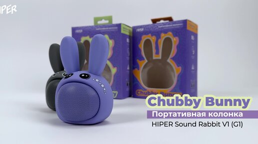 Портативная колонка для детей в виде зайки. HIPER Sound Rabbit Chubby Bunny