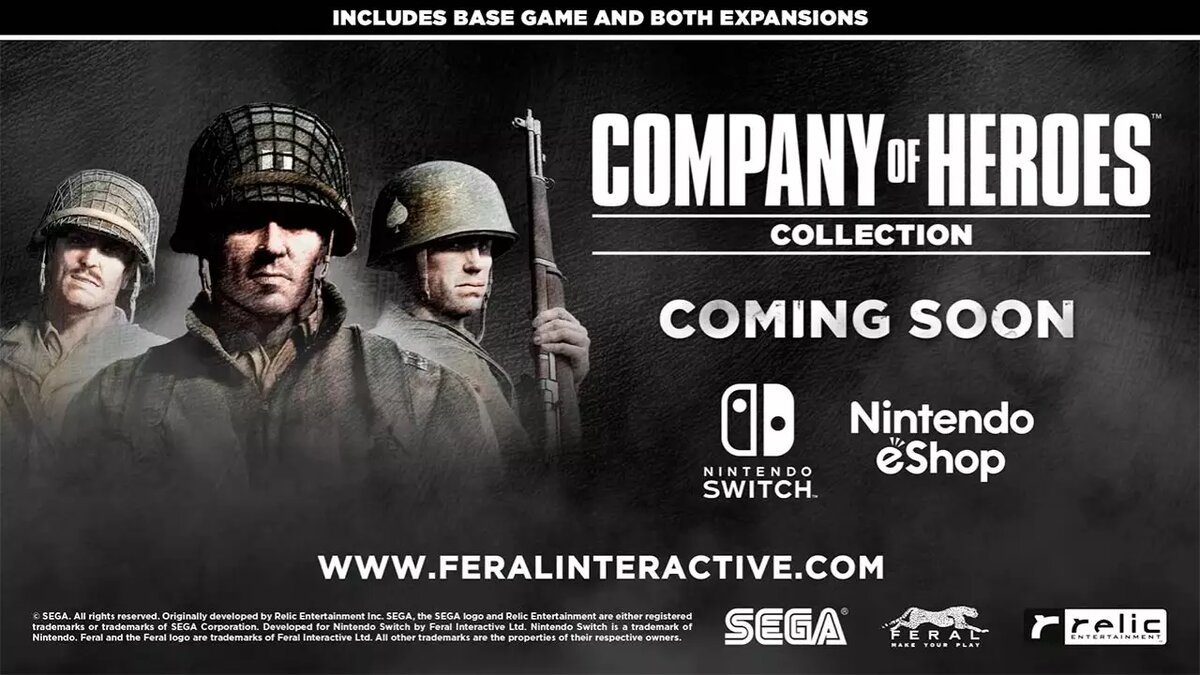 Анонсирован выпуск The Company of Heroes Collection для платформы Nintendo  Switch | Все про онлайн игры на ПК и другие платформы | Дзен