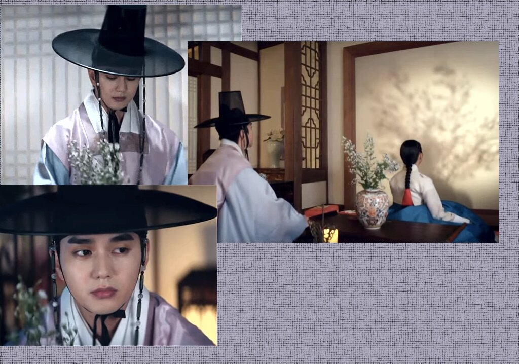  "Я пришел к тебе с букетом"... А она сначала не оценила..."Кажется, что они колышутся в лунном свете" Что ж, дорама так и называется- когда цветут цветы, я думаю о луне....