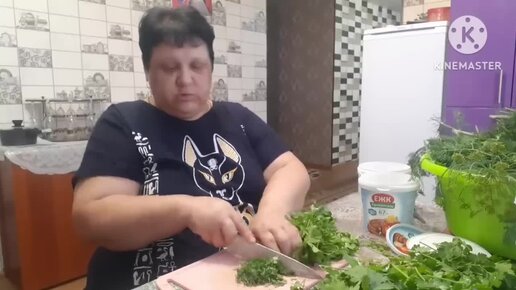 ЗАГОТОВКА ЗЕЛЕНИ🥦🥦🥦 на зиму и конечно поболтать 🤣