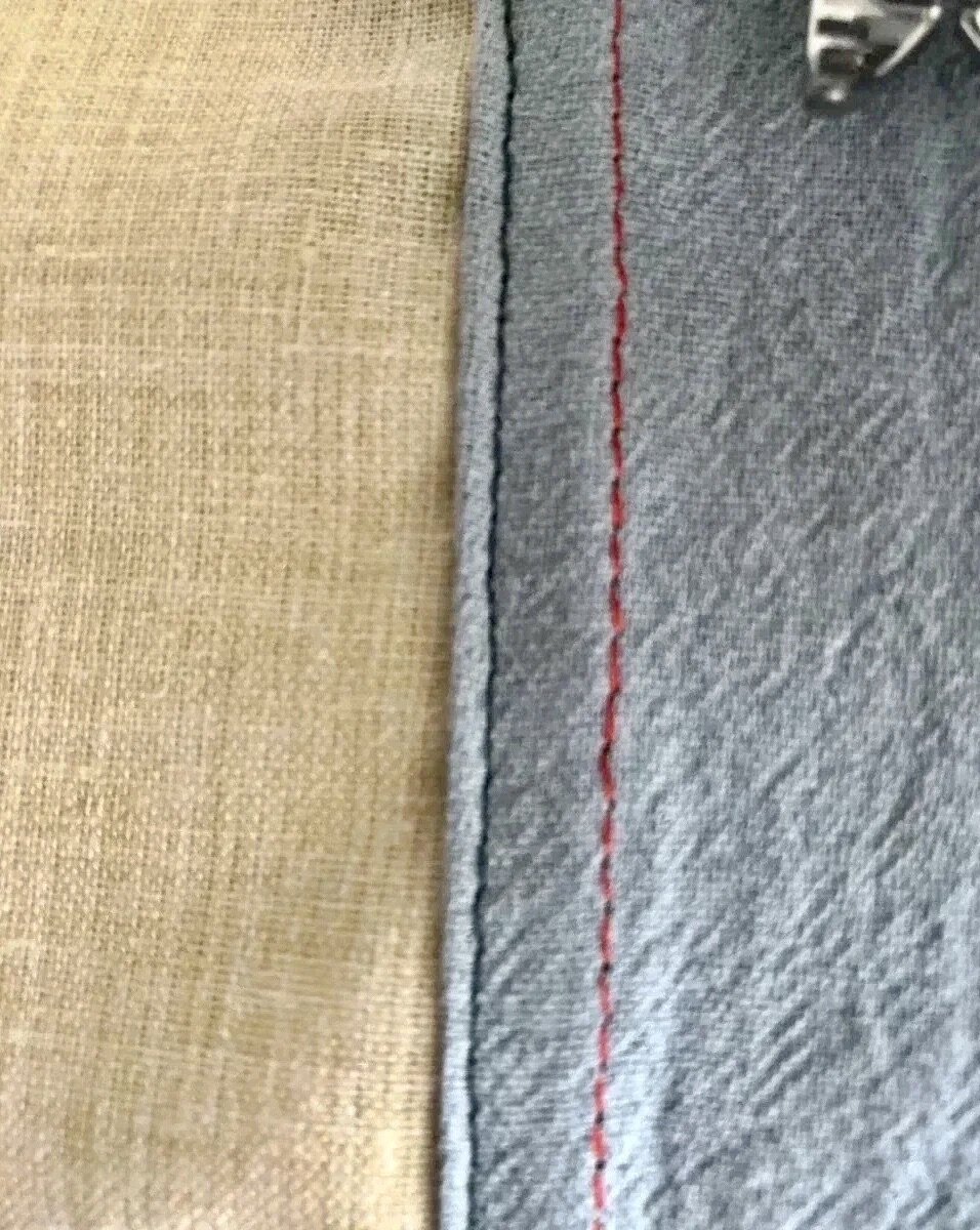 лицевая сторона запошивочного шва