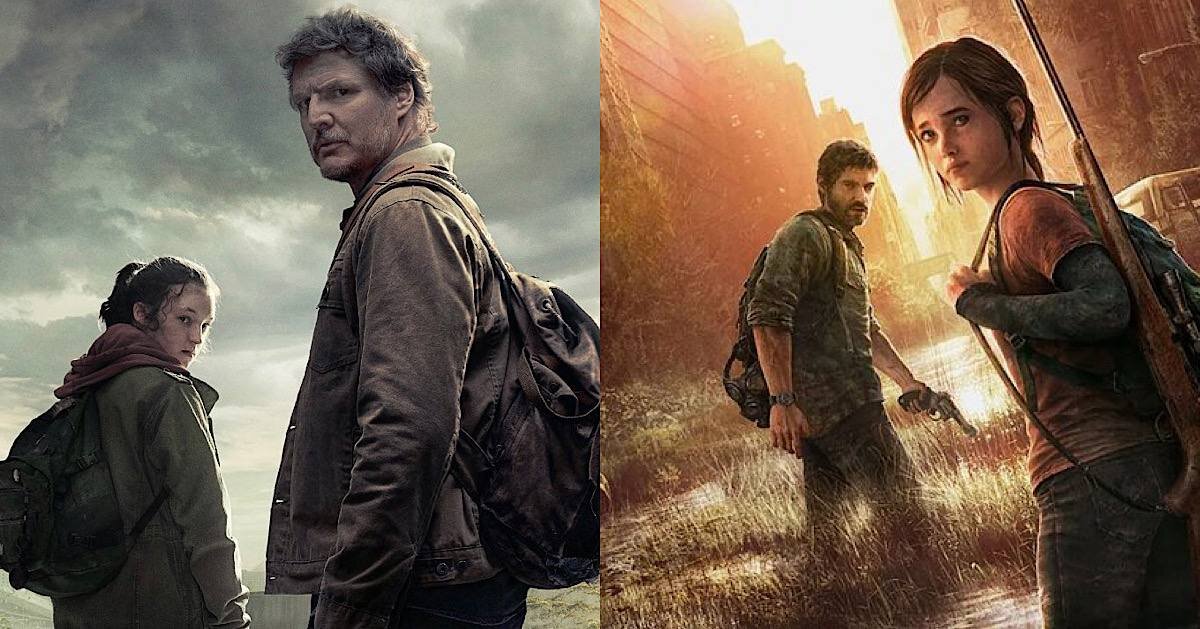 Кадры из сериала и видеоигры «Одни из нас»