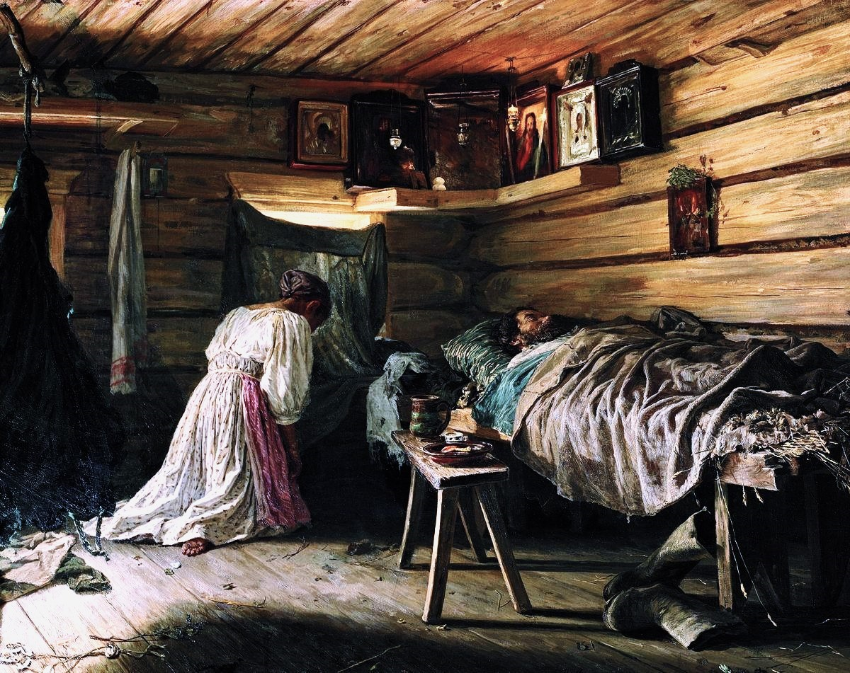 Больной муж Авторство: Максимов, Василий Максимович. Общественное достояние