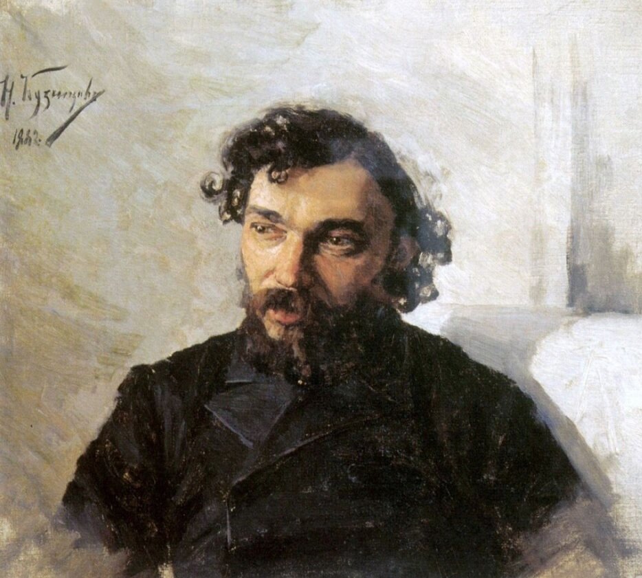 Портрет художника кисти Н. Д. Кузнецова.