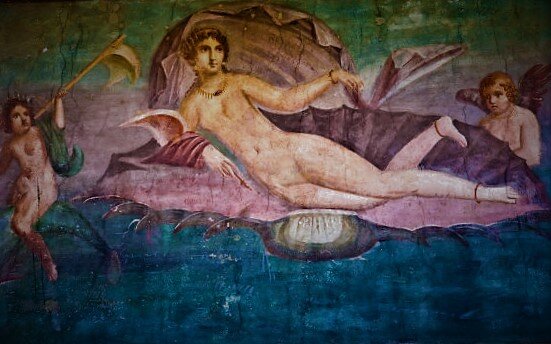 Фреска Венеры в храме Венеры в Италии. Фото из интернета