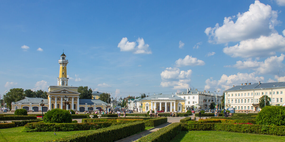 Площадь сковорода в костроме фото Столица сыра и родина Снегурочки. Путеводитель по Костроме. Повара на колесах Дз