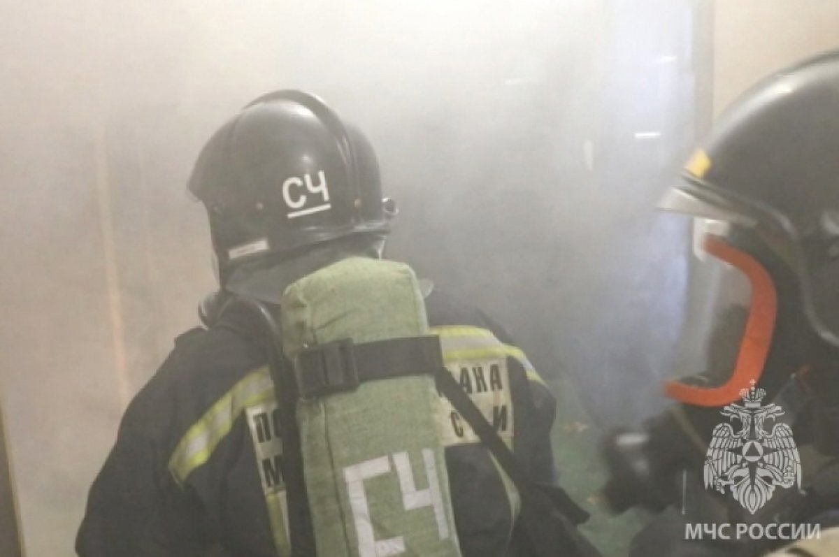    Пожилую женщину и ребёнка спасли во время пожара в Чите