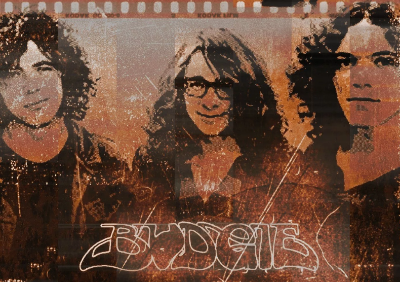 группа BUDGIE 1973 - Тони Бурдж, Бёрк Шелли и Рэй Филлипс