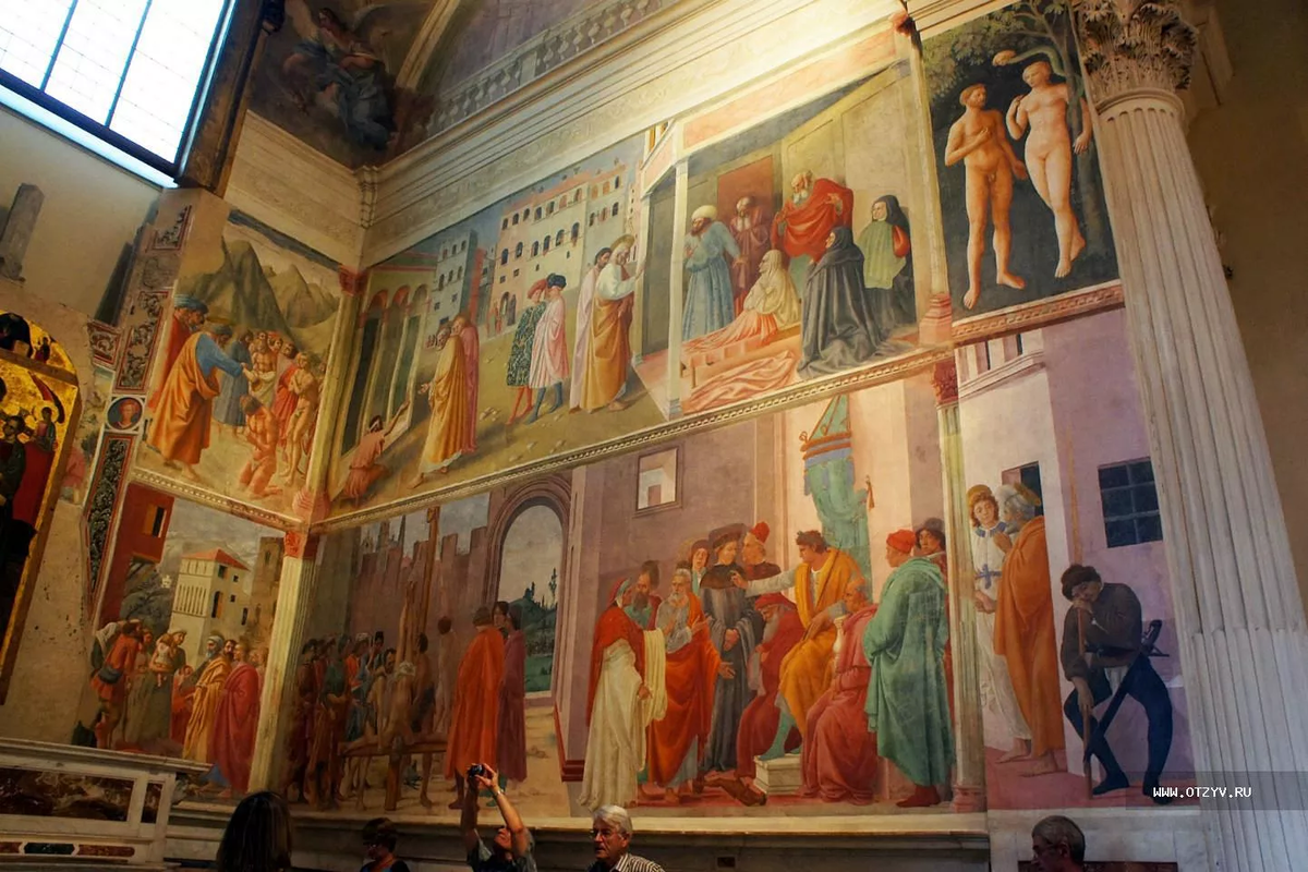 Фрески капеллы Бранкаччи — главные произведения, созданные Мазаччо за его недолгую жизнь