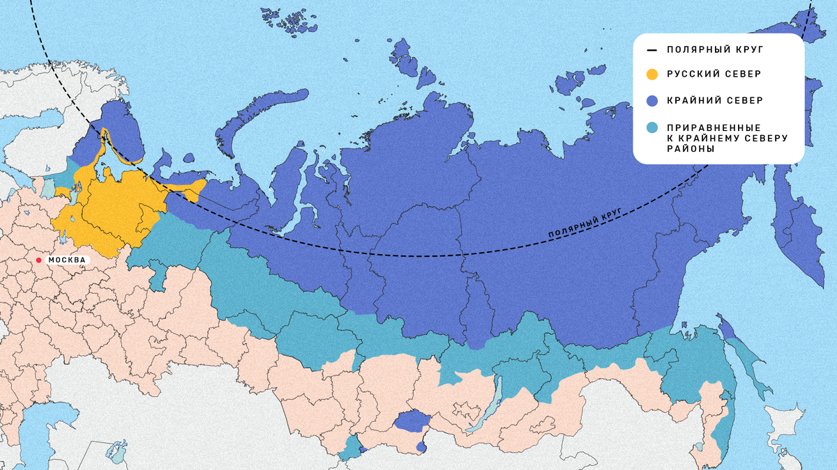 НЕлишняя информация: границы русского, крайнего Севера и приравненных территорий 