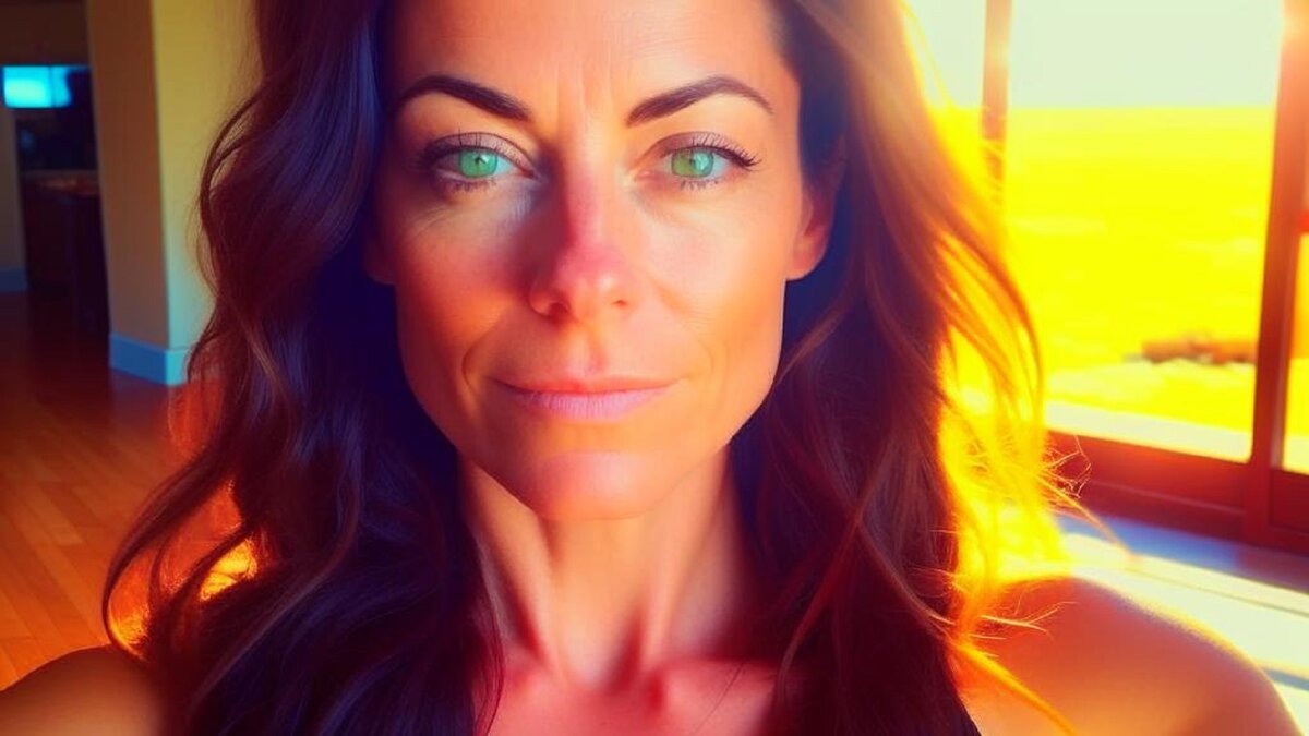 Так Kandinsky 2.2 рисует: солнце, жара, женщина