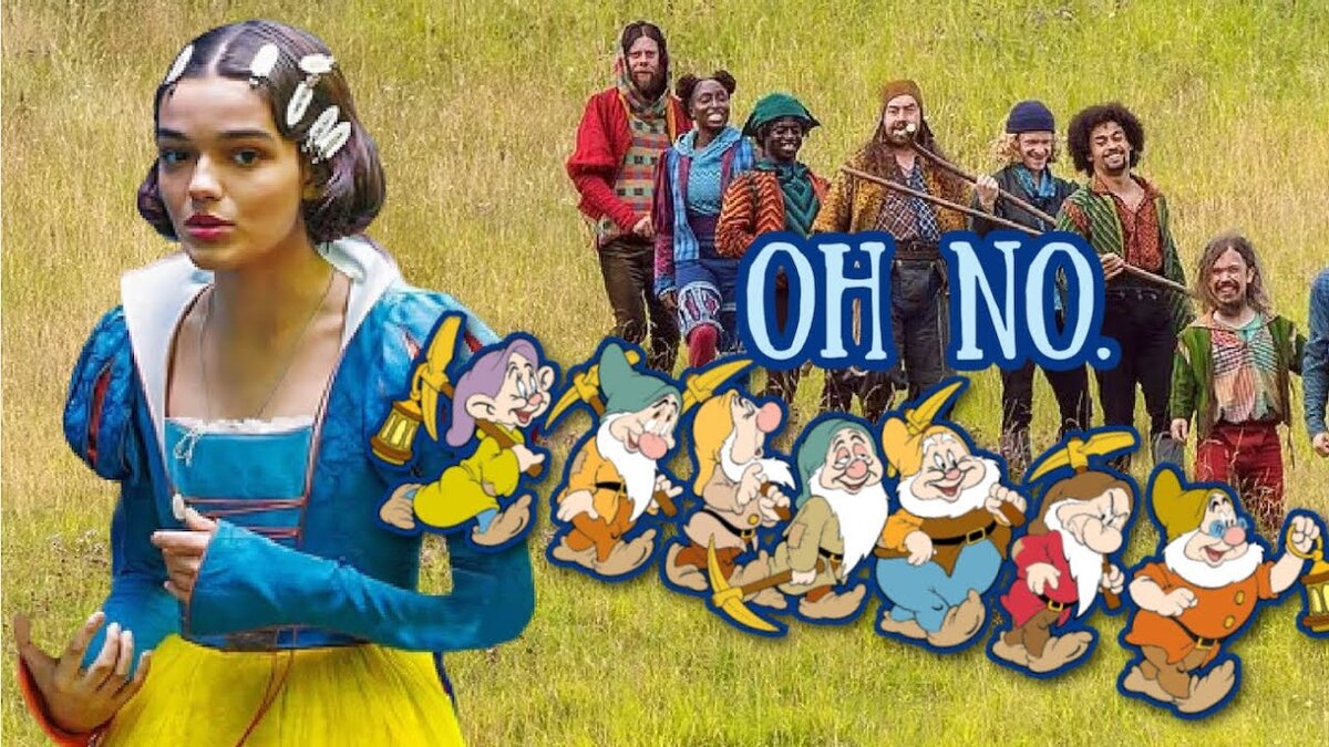 Смешной коллаж про ремейк Диснеевской "Белоснежки" 